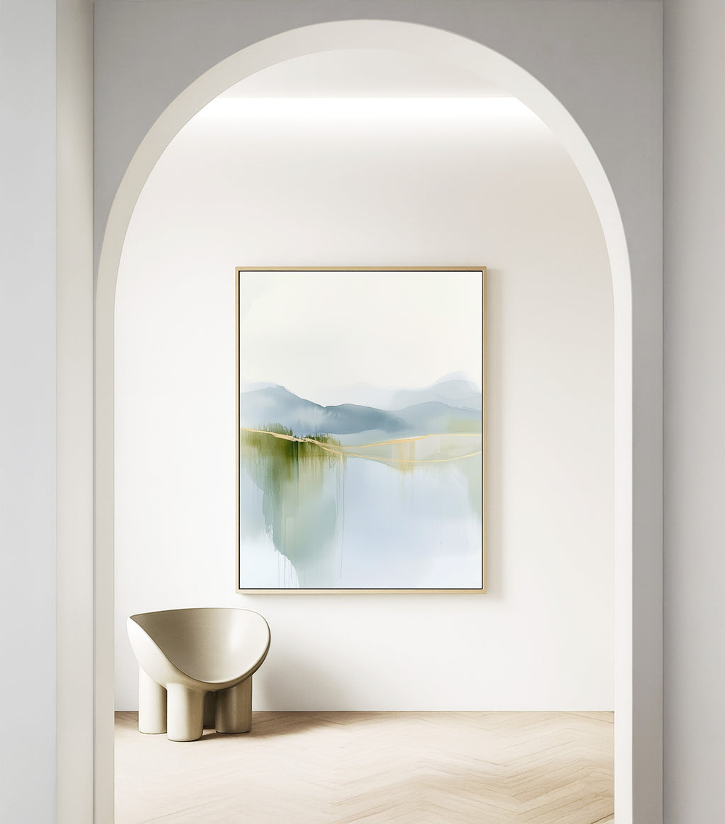 Misty Horizon – Framed Canvas - And A Little More