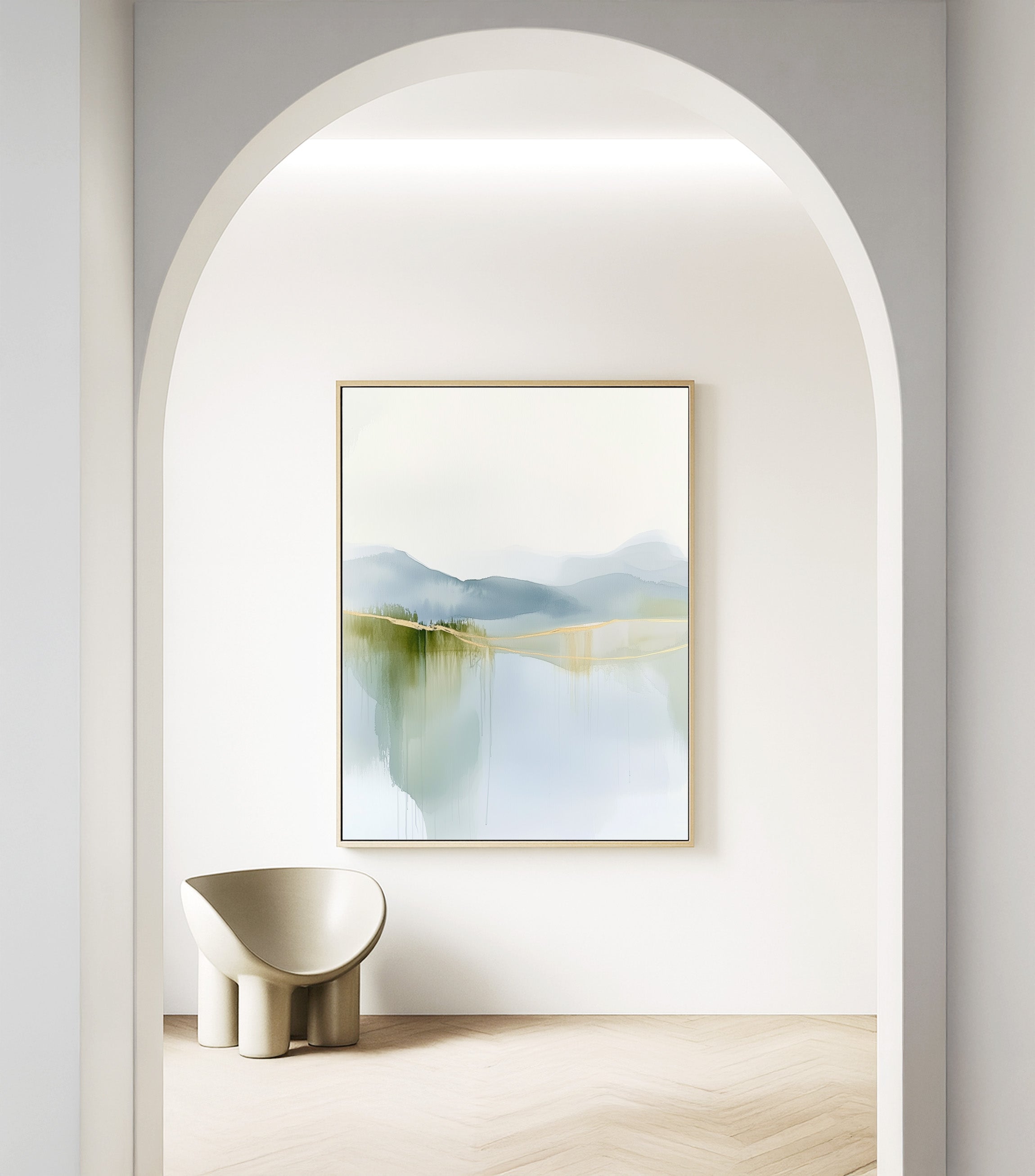 Misty Horizon – Framed Canvas - And A Little More