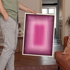Pink Aura Art Print, Magenta Gradient Poster, Soft Glow Wall Decor
