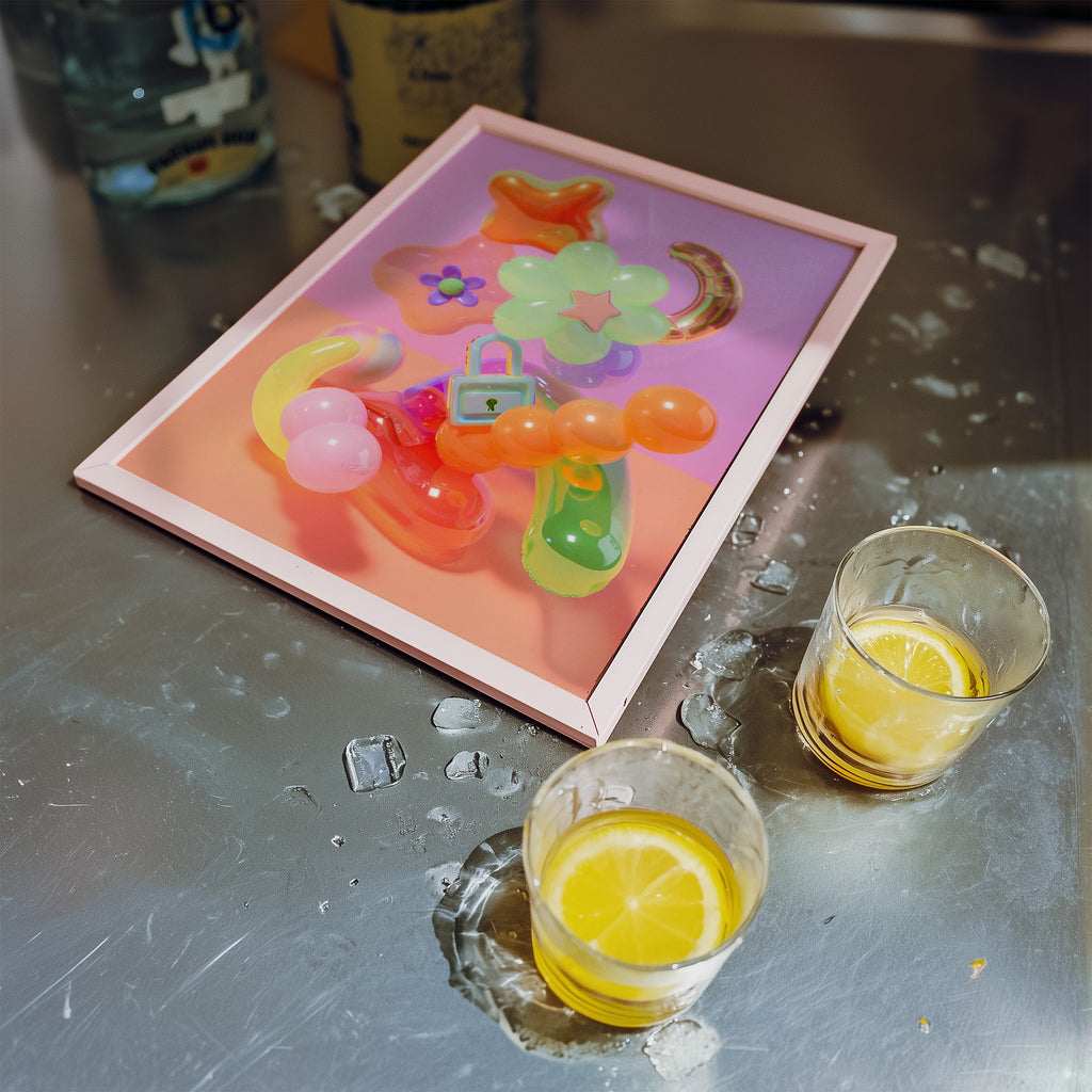 Colorful Y2K Pop Abstract Print - And A Little More