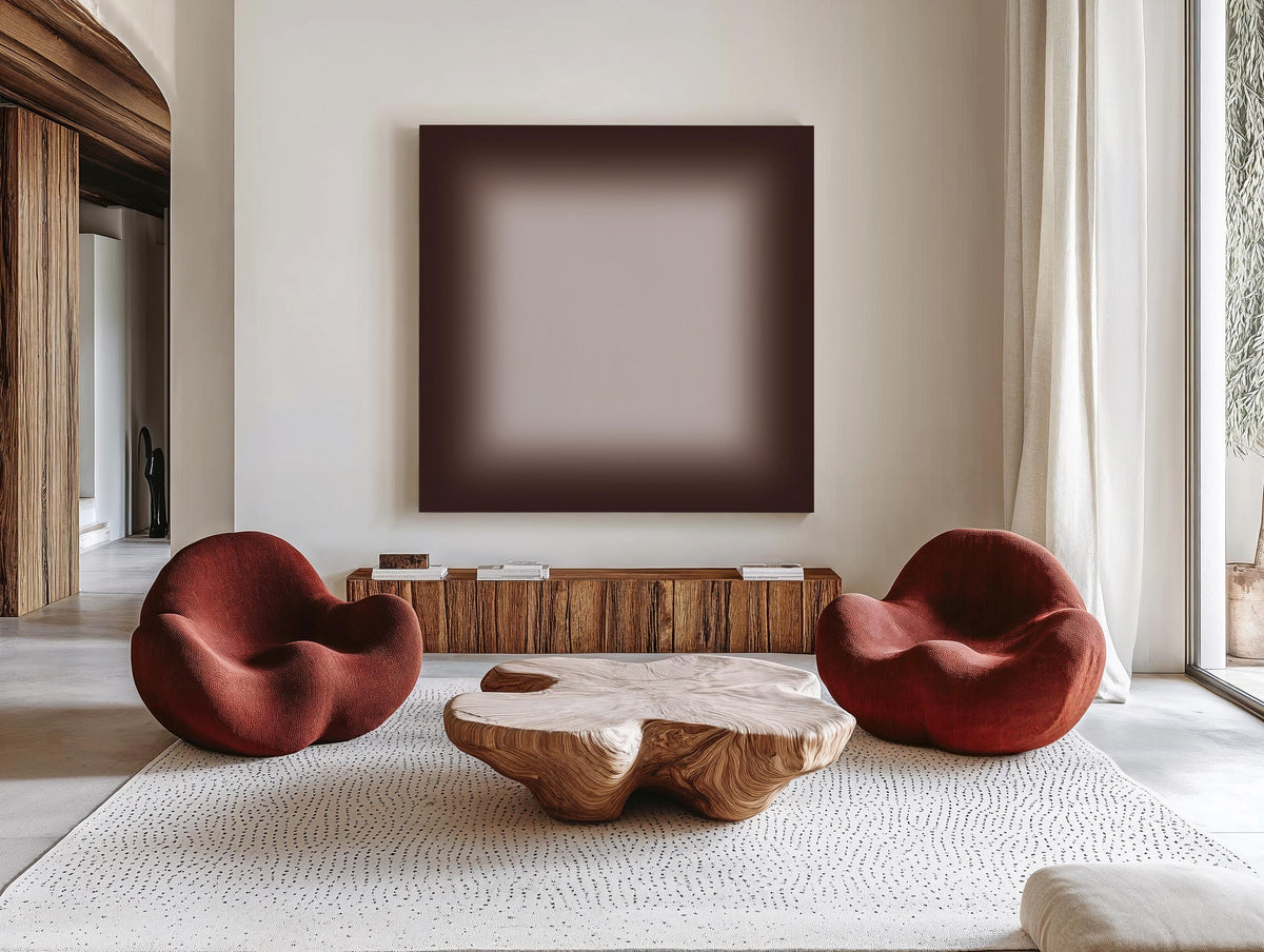 Brown Gradient Wall Art, Neutral Beige Print, Minimalist Color Field Art, Modern Calm Decor