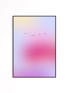 Gradient Quote Art Print, Pink Gradient Poster, You Are My Favorite Place To Be, Romantic Bedroom Wall Art, Physical Art Print