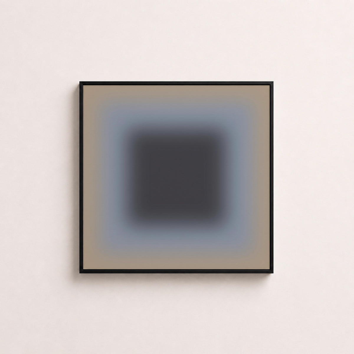 Neutral Gray Wall Art, Stone Moss Gradient Print, Minimalist Framed Wall Art, Canvas Print, Earthy Art