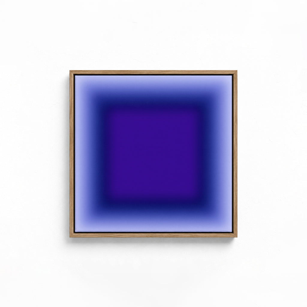 Blue Abstract Gradient Wall Art Printable, Purple Blue Modern Poster, Minimal Contemporary Decor