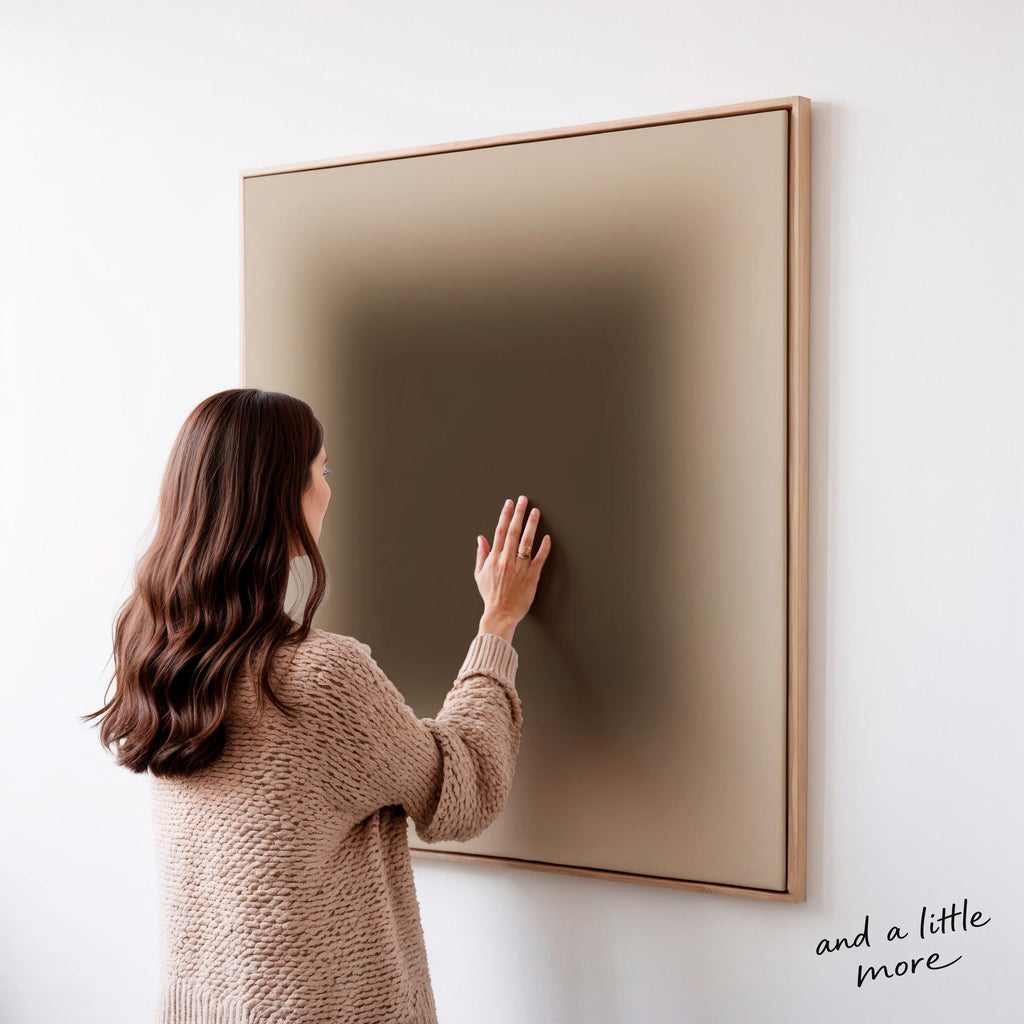 Neutral Taupe Gradient Wall Art