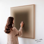 Neutral Taupe Gradient Wall Art