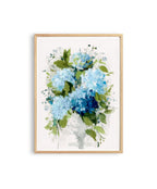 Hydrangea Wall Art Print, Botanical Flower Decor for Bedroom or Office