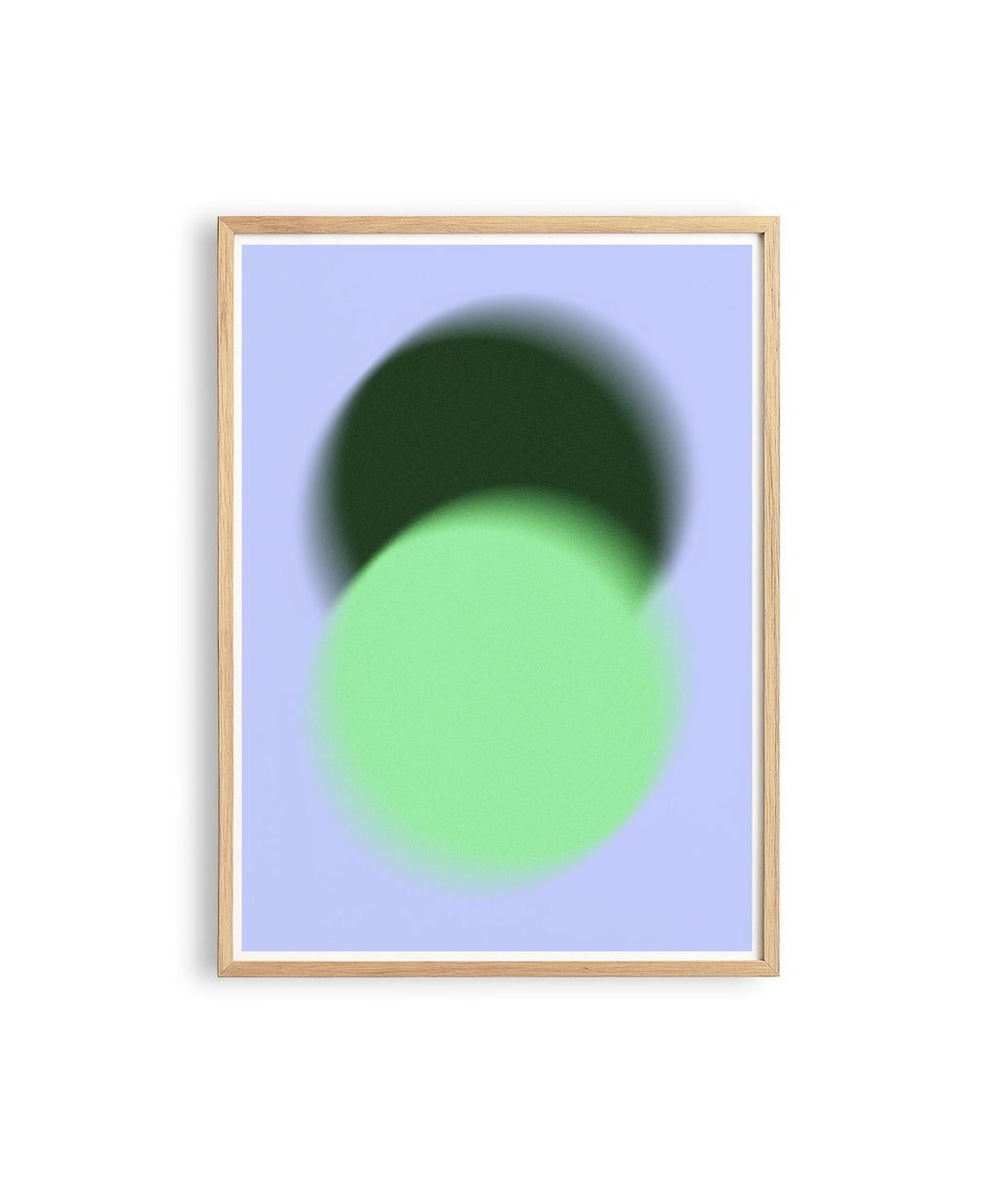 Green Gradient Abstract Art Print, Soft Blur Minimal Wall Decor, Modern Square Artwork