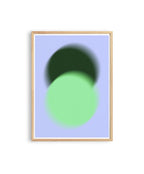 Green Gradient Abstract Art Print, Soft Blur Minimal Wall Decor, Modern Square Artwork