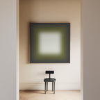 Olive Gray Gradient Abstract Print