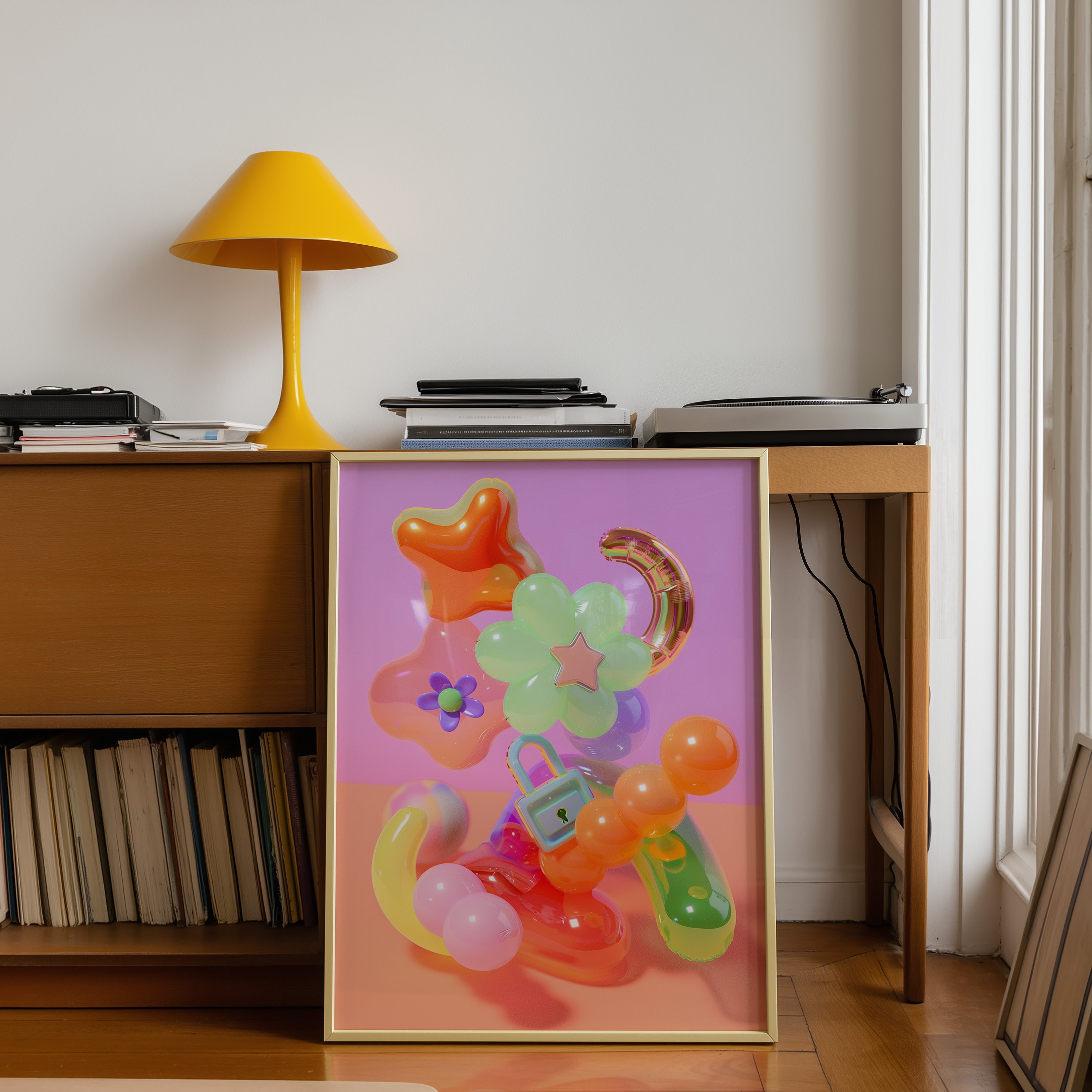 Colorful Y2K Pop Abstract Print - And A Little More