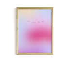 Gradient Quote Art Print, Pink Gradient Poster, You Are My Favorite Place To Be, Romantic Bedroom Wall Art, Physical Art Print