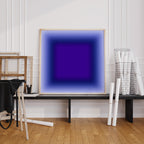 Blue Abstract Gradient Wall Art Printable, Purple Blue Modern Poster, Minimal Contemporary Decor
