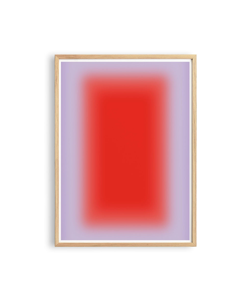 Orange Lavender Gradient Abstract Art Print, Modern Minimal Square Artwork