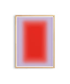 Orange Lavender Gradient Abstract Art Print, Modern Minimal Square Artwork