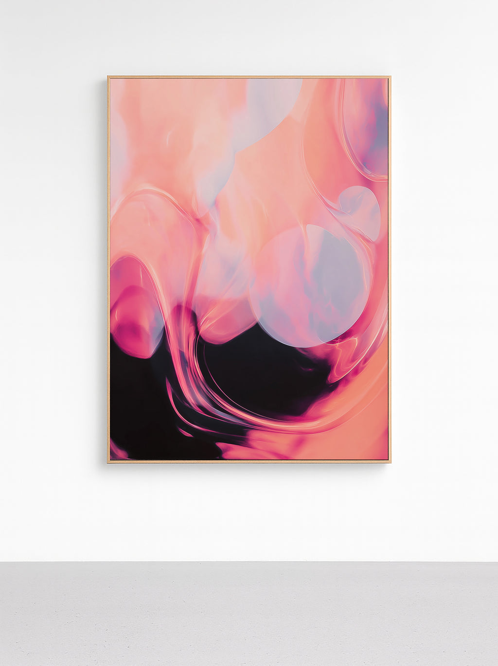 Peach Onyx Current - Framed Canvas - And A Little More