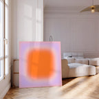Orange Pink Sunset Gradient Print