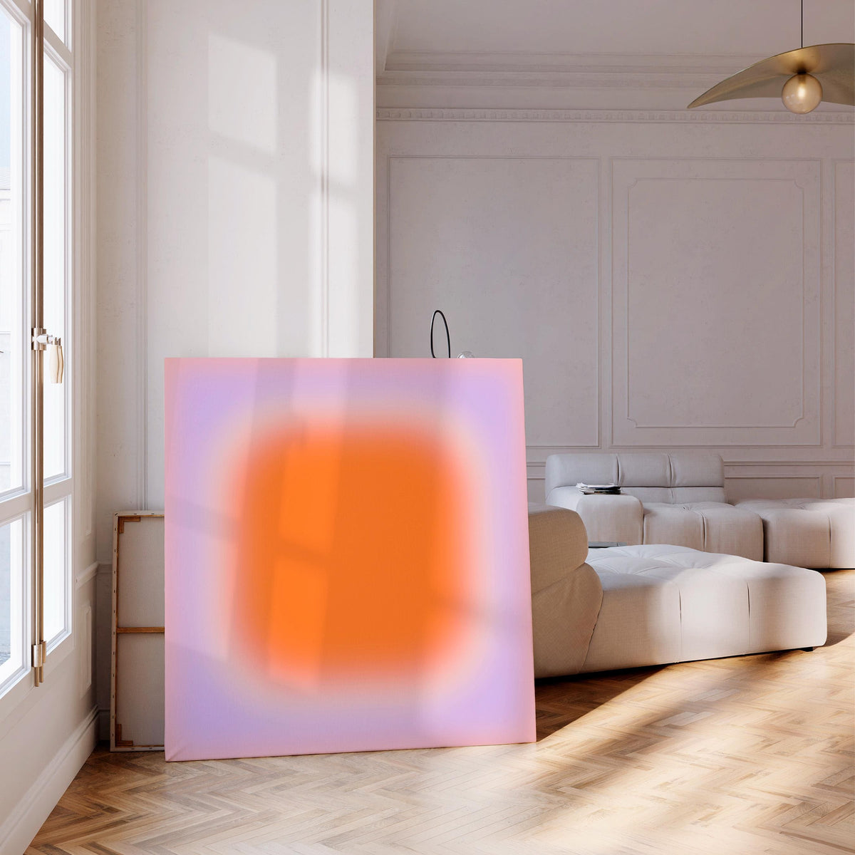Orange Pink Sunset Gradient Print