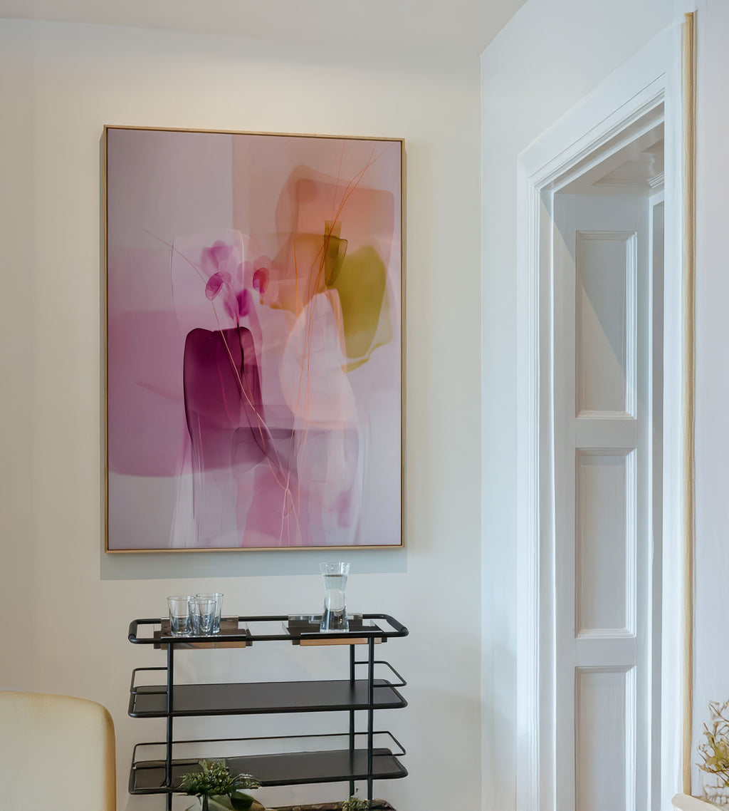 Blush Veil Orchids - Framed Canvas - And A Little More