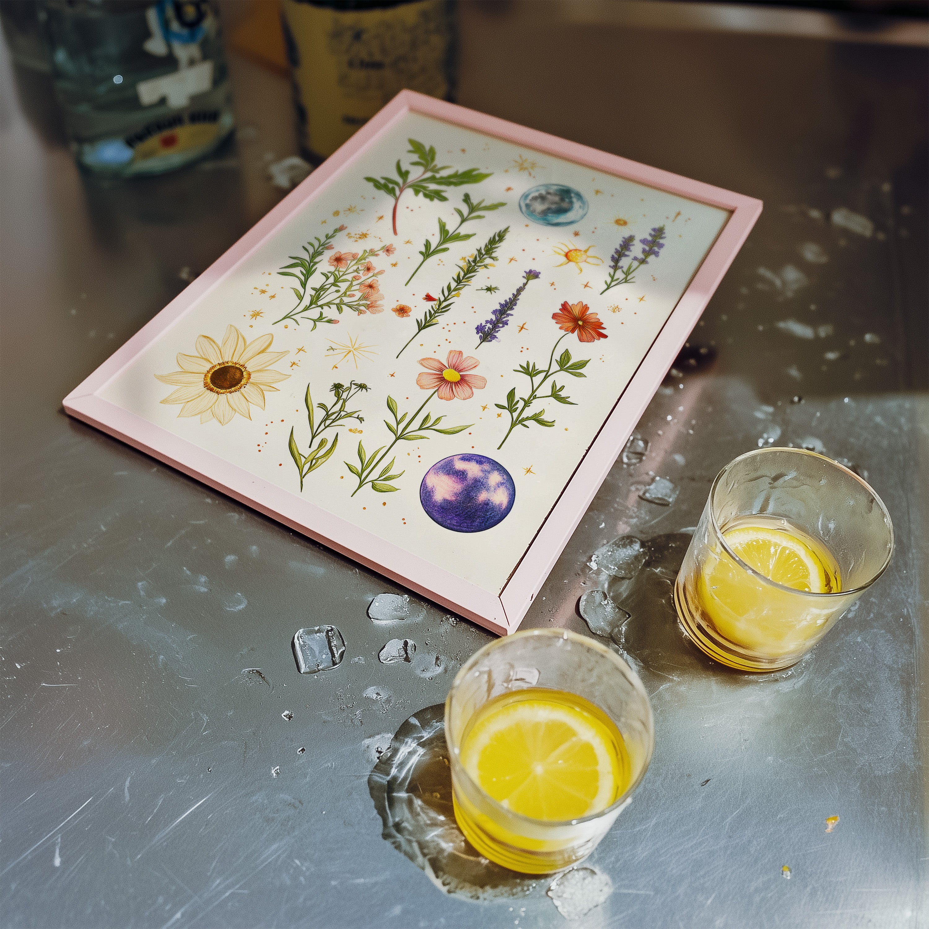 Cosmic Florals – Celestial Botanical Wall Art - And A Little More