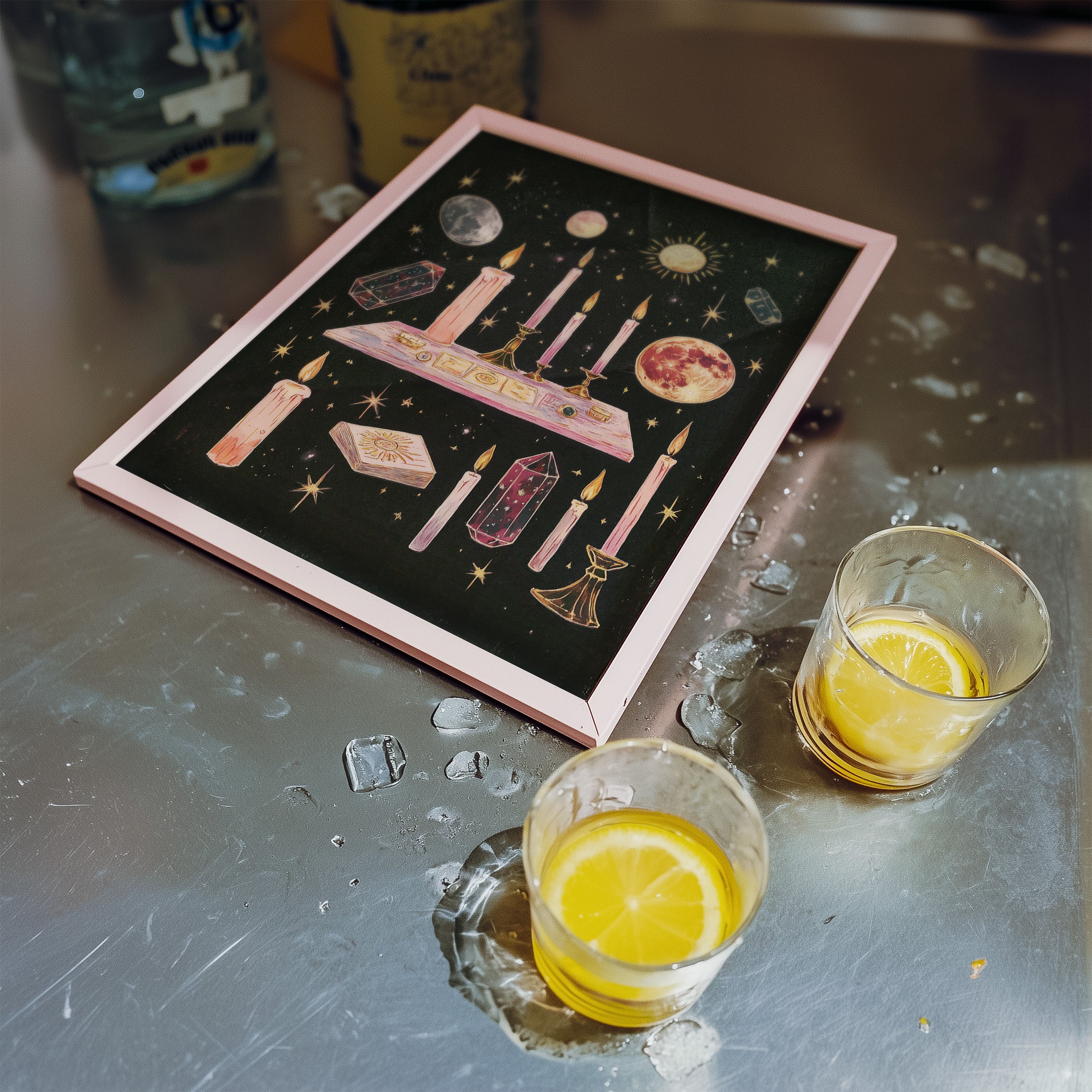 Mystic Altar – Candles & Crystals Cosmic Print - And A Little More