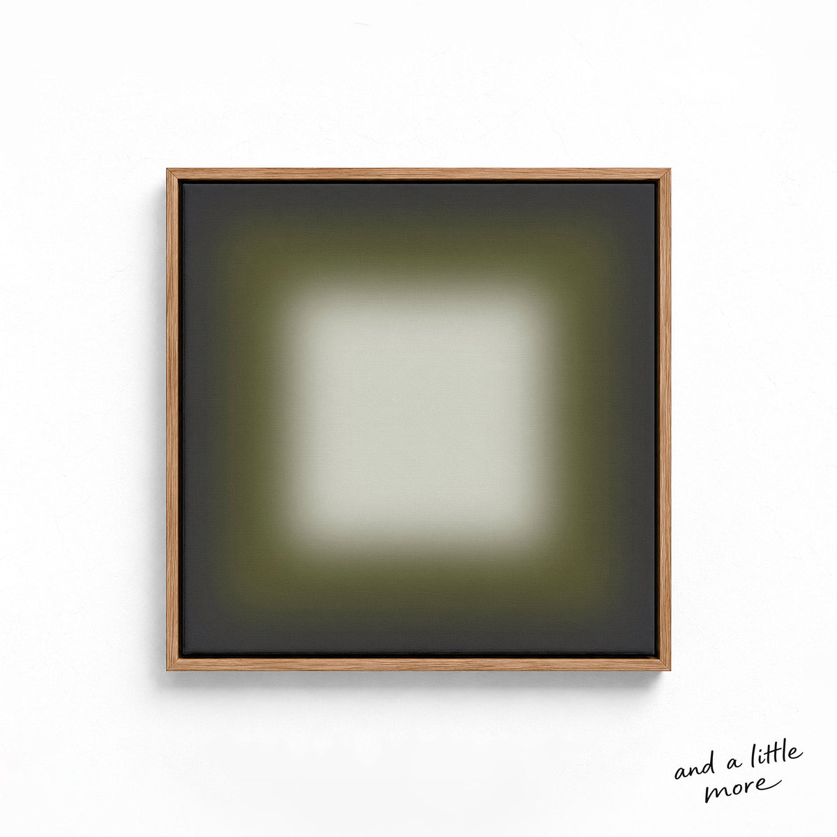 Olive Gray Gradient Abstract Print