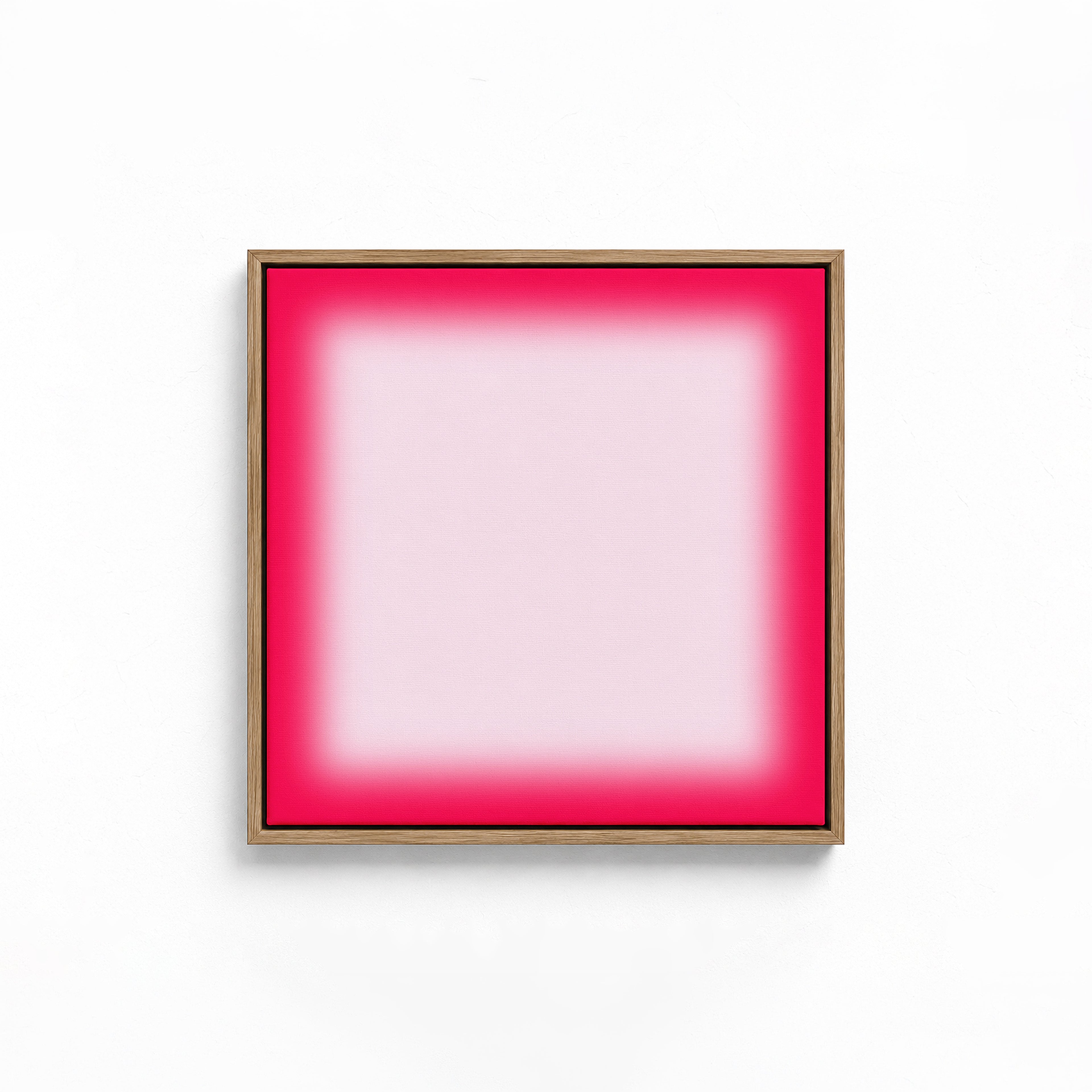 Pink Gradient Abstract Art Print, Magenta Glow, Modern Minimal Wall Decor