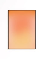Peach Wall Art Print, Soft Orange Gradient, Minimal Abstract Decor