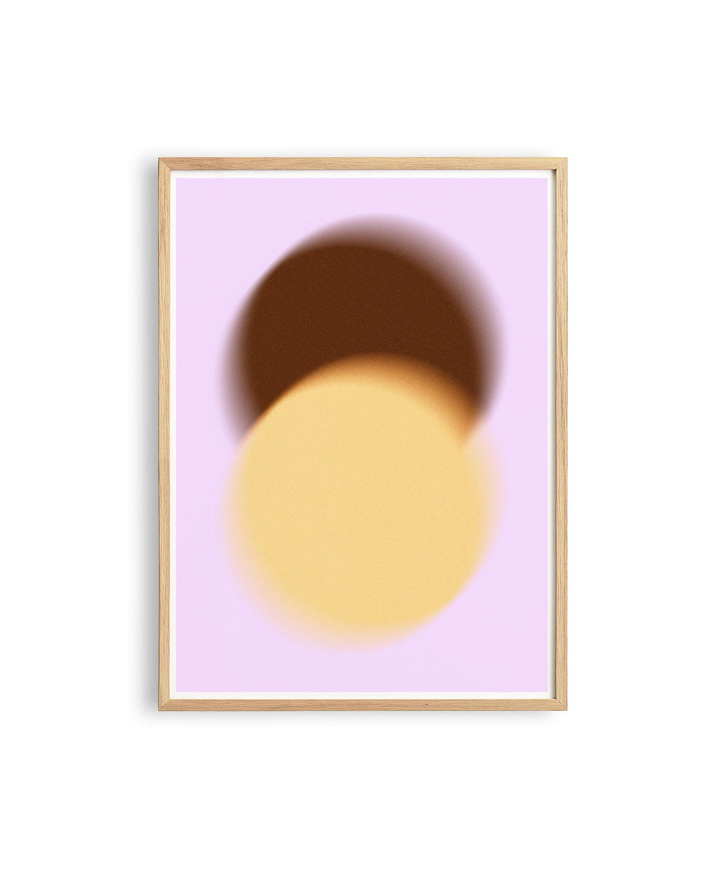Lavender Brown Gradient Abstract Art Print, Soft Minimal Wall Decor, Large Canvas Art