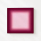 Burgundy Gradient Abstract Art Print, Modern Wine Red Wall Decor, Square Artwork