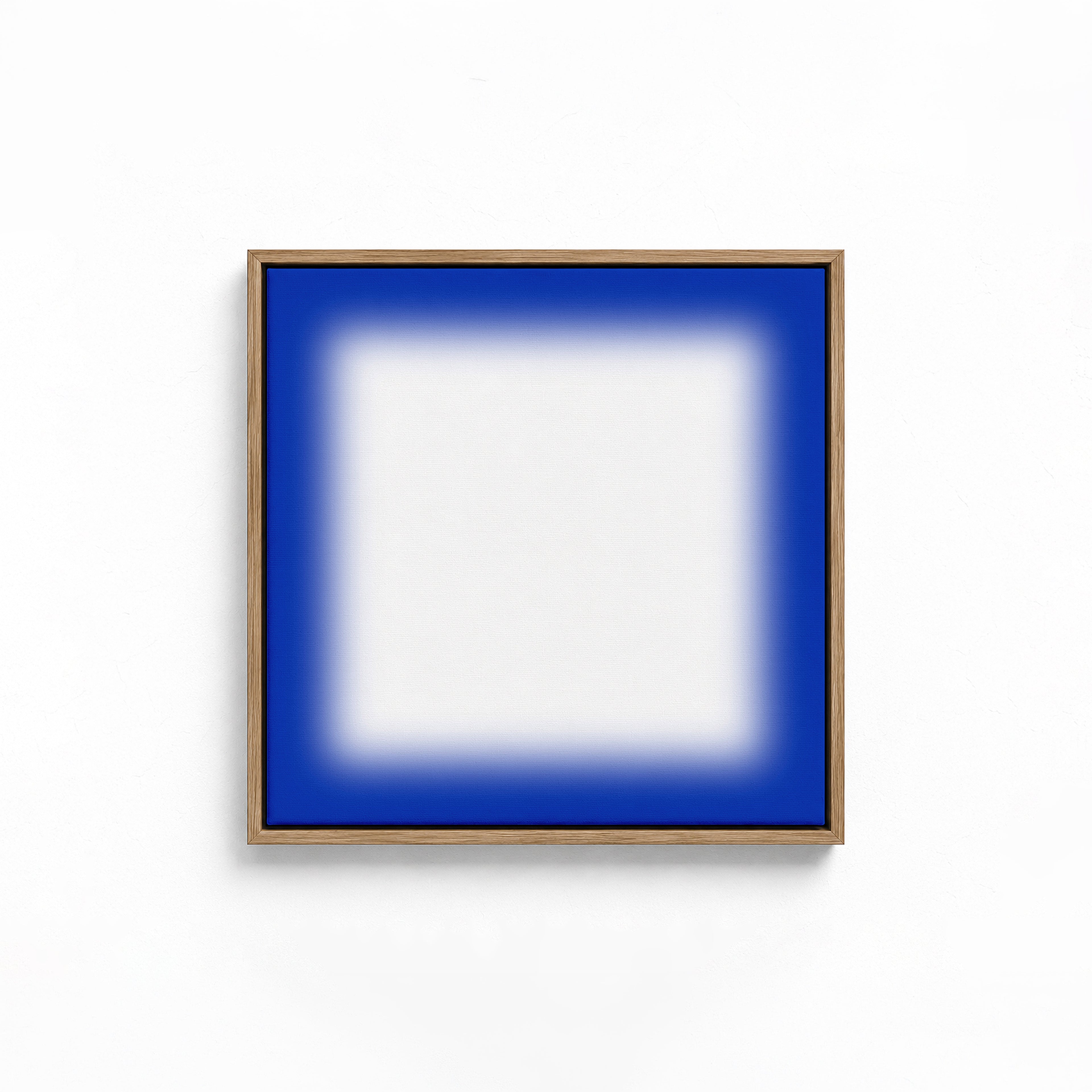 Blue Gradient Abstract Art Print, Minimal Modern Square Artwork