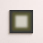 Olive Gray Gradient Abstract Print