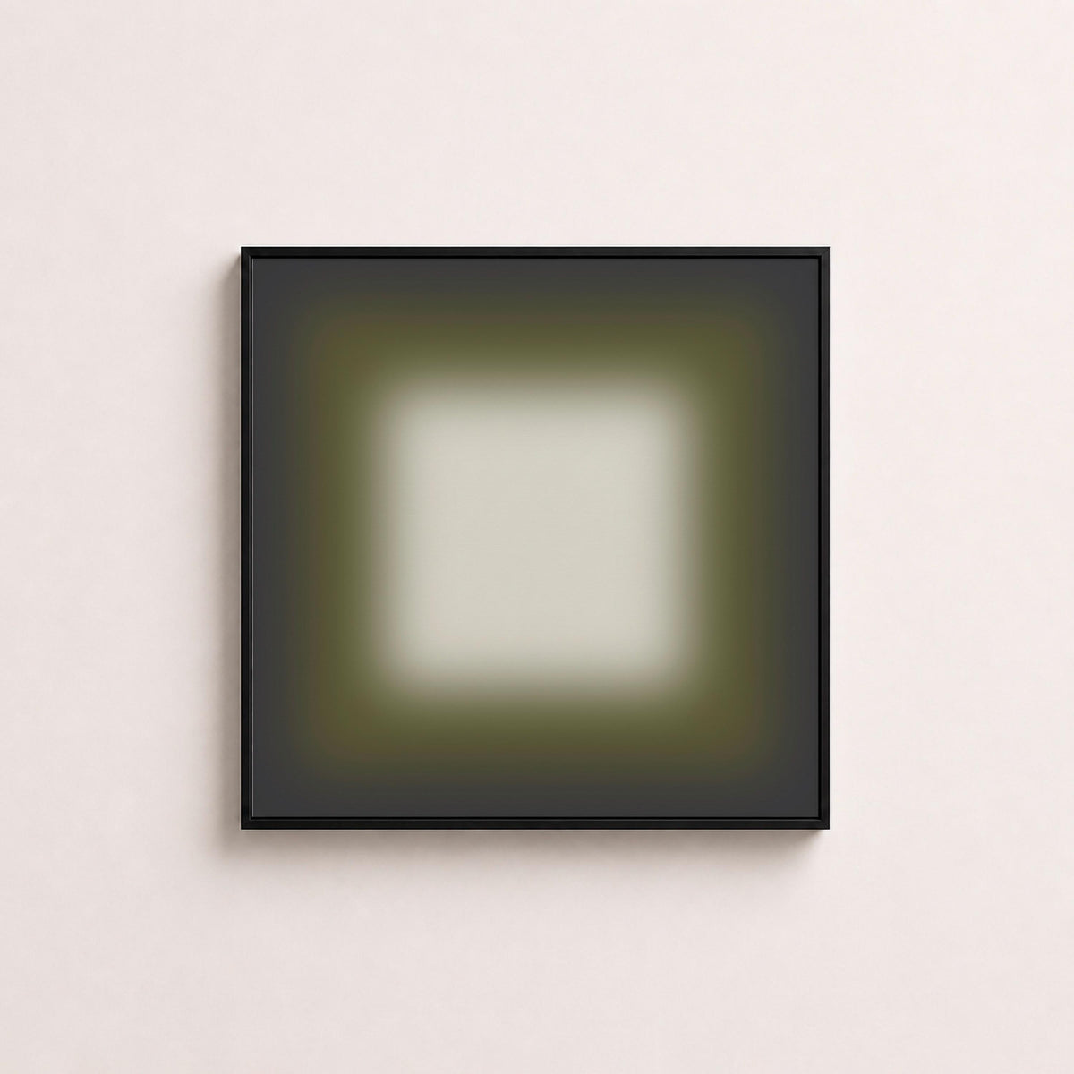 Olive Gray Gradient Abstract Print