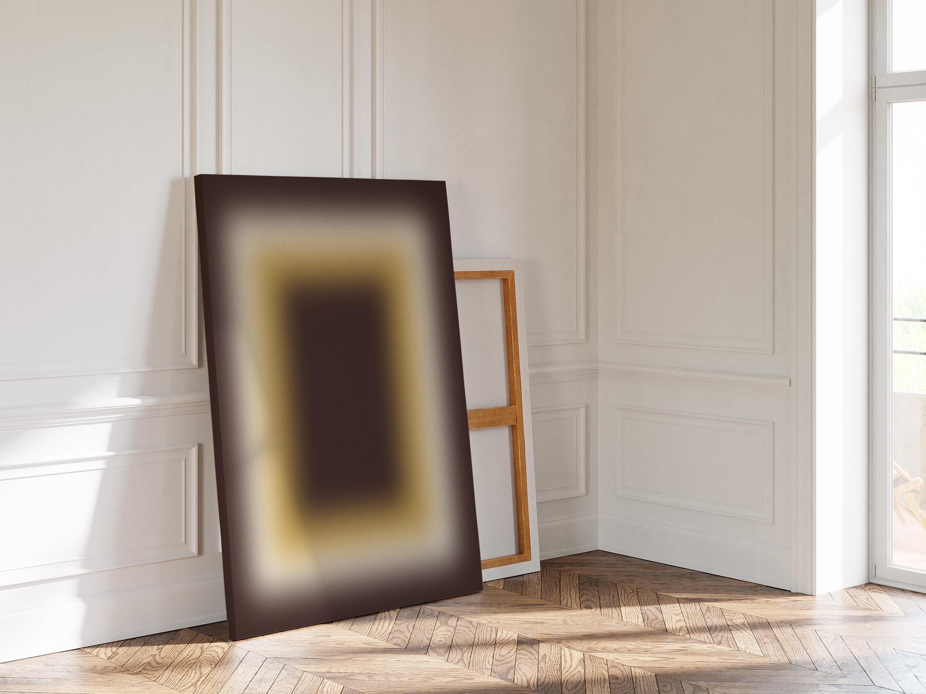 Brown Wall Art Print, Chocolate Cream Gradient, Minimal Abstract Decor