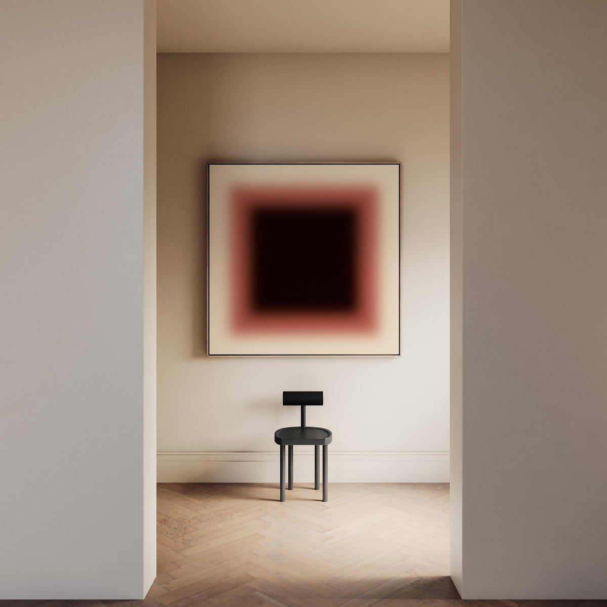Mocha Brown Gradient Art Print