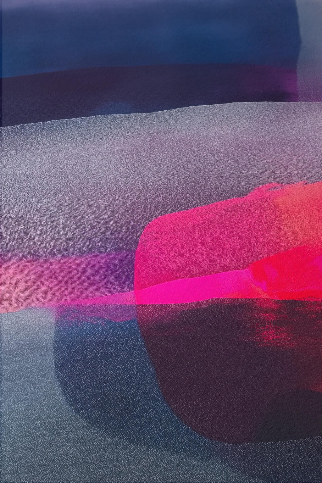 Pink Navy Abstract Art Print