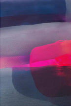 Pink Navy Abstract Art Print