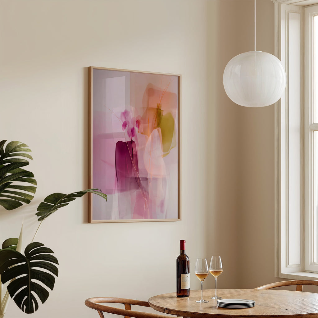 Blush Veil Orchids - Framed Canvas - And A Little More