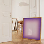 Purple Gradient Poster, Lavender Ombre Wall Art, Minimalist Zen Canvas Print
