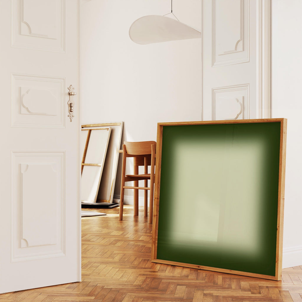 Green Gradient Wall Art, Sage Minimalist Print, Neutral Modern Decor