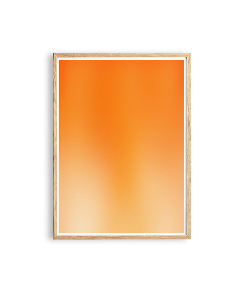 Orange Gradient Art Print, Minimal Abstract Poster, Warm Modern Wall Decor