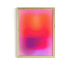 Pink Gradient Art Print, Orange Purple Abstract Poster, Modern Wall Decor