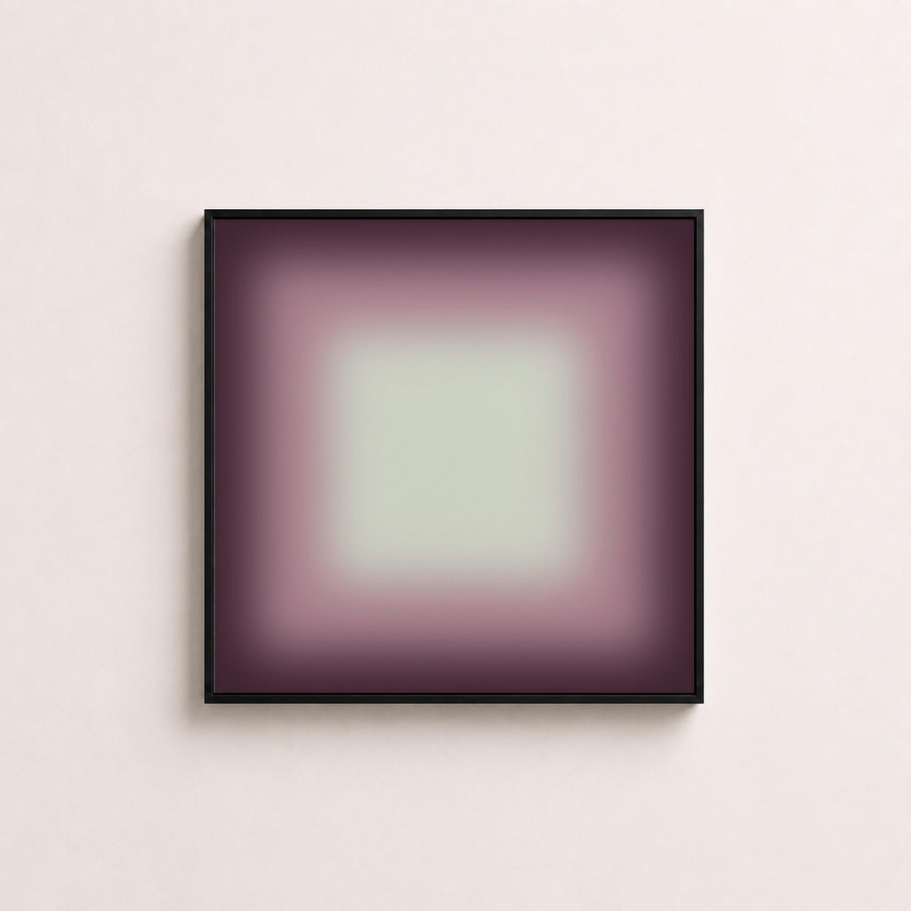 Purple Framed Wall Art, Dark Violet Gradient Print, Moody Lavender Canvas Print, Fall Art