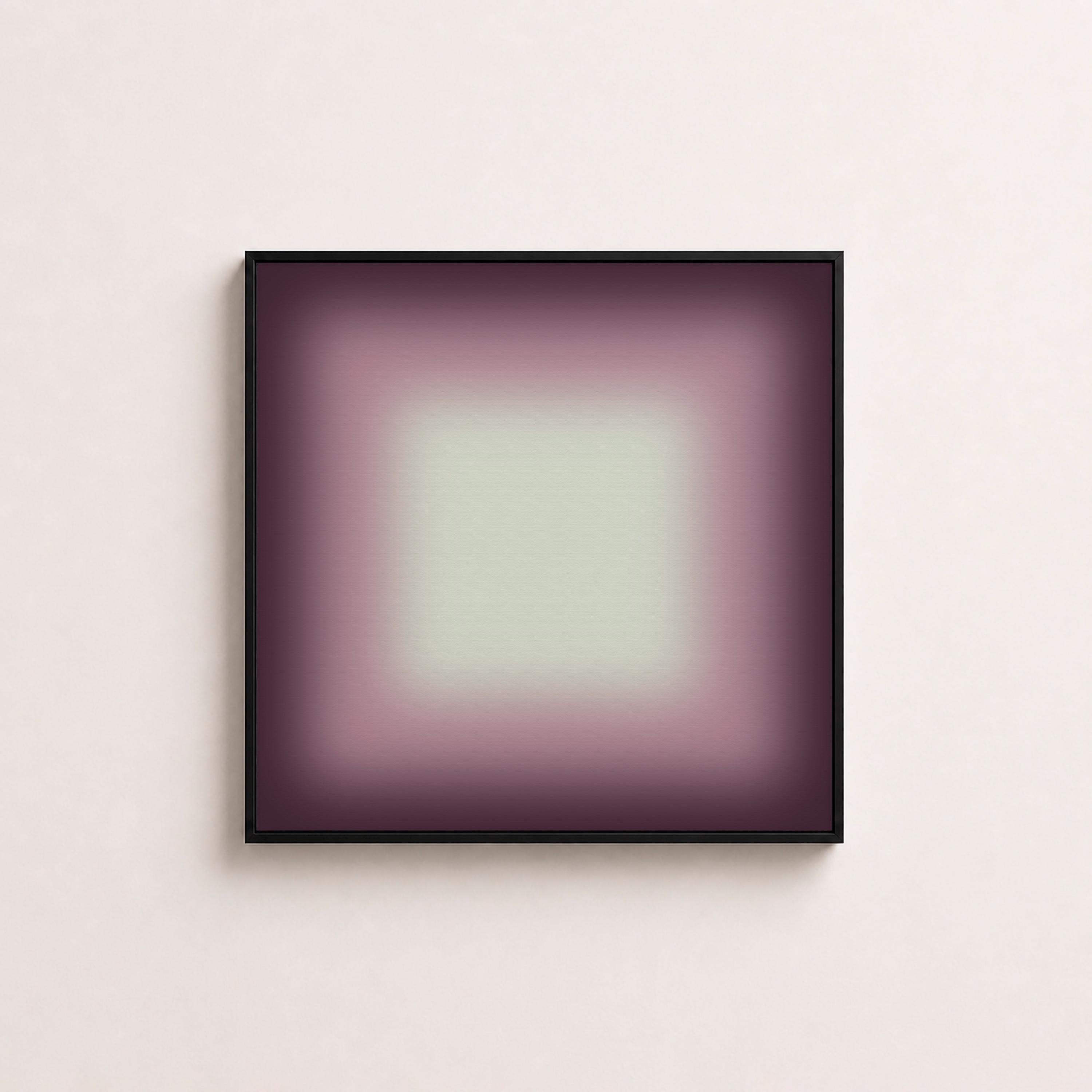 Purple Framed Wall Art, Dark Violet Gradient Print, Moody Lavender Canvas Print, Fall Art