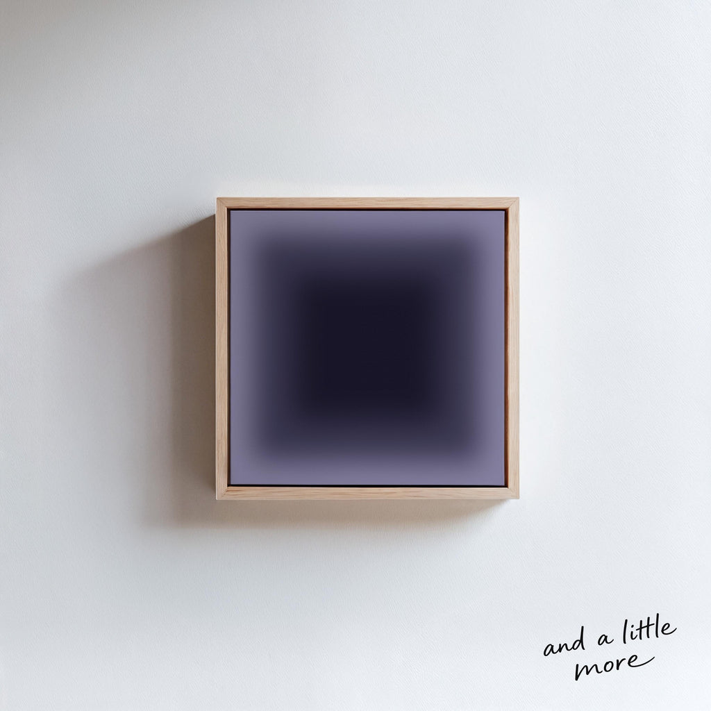Deep Navy Purple Gradient Wall Art