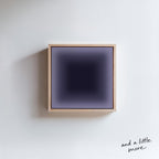 Deep Navy Purple Gradient Wall Art