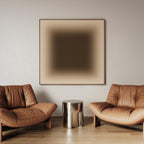 Neutral Taupe Gradient Wall Art
