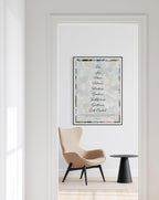 Fruit of the Spirit Wall Art Print, Floral Christian Decor, Galatians Poster