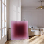 Burgundy Gradient Wall Art, Plum Mauve Abstract Canvas Print, Wine Glow Modern Minimal Decor