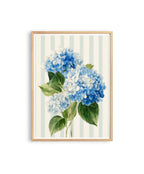 Hydrangea Printable Wall Art, Blue Floral Digital Download for Home Decor